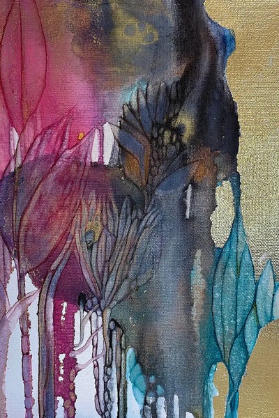 Alcohol Ink: Golden Hour by Mishel Schwartz