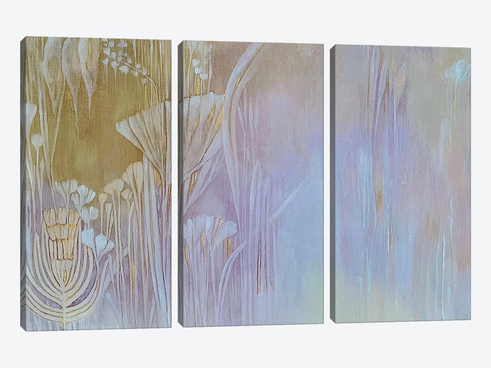 A Clearing by Mishel Schwartz 3-piece Canvas Print