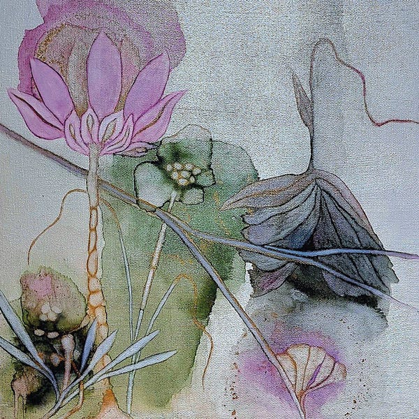 Alcohol Ink: Anticipation by Mishel Schwartz