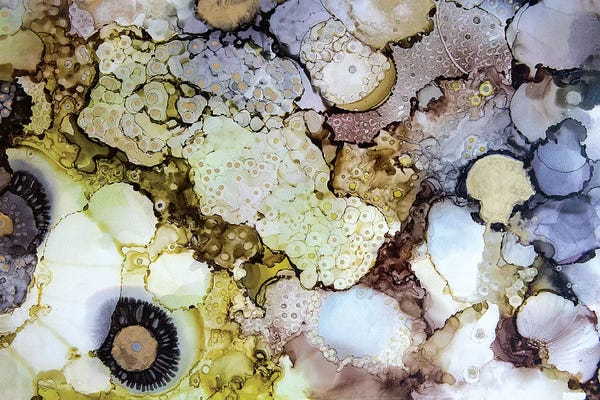 Alcohol Ink: Connections I by Mishel Schwartz