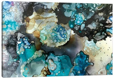 Cosmic Crush Canvas Art Print - Ocean Blues