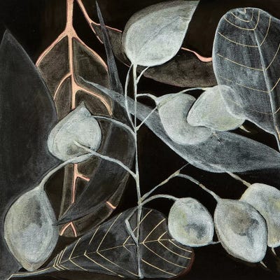 Leaves In Light by Mishel Schwartz framed canvas print