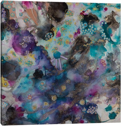 Mad World Canvas Art Print - Jewel Tone Abstracts