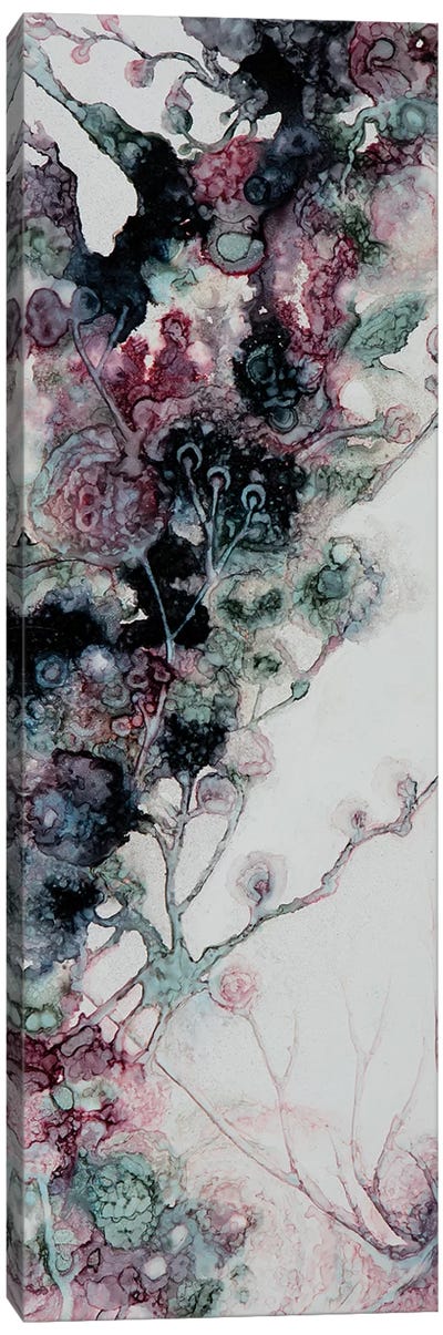 Moody Floral Canvas Art Print - Goth Art
