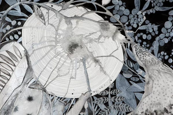 Alcohol Ink: Moon Dance  by Mishel Schwartz