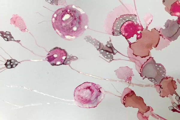 Alcohol Ink: Peonies II by Mishel Schwartz