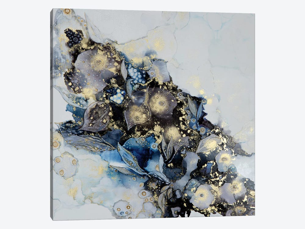 Meandering Into Blue by Mishel Schwartz 1-piece Canvas Print