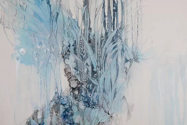 Alcohol Ink: My Kind Of Blues by Mishel Schwartz