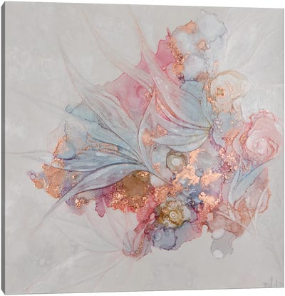 Softness In The Soul Canvas Art Print - Pantone 2024 Peach Fuzz