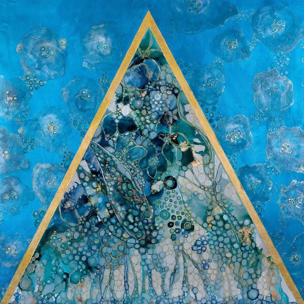 Alcohol Ink: Triangle Pose by Mishel Schwartz