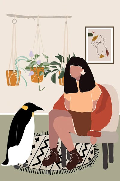 Jania Sharipzhanova: Penguin In My Living Room by Jania Sharipzhanova