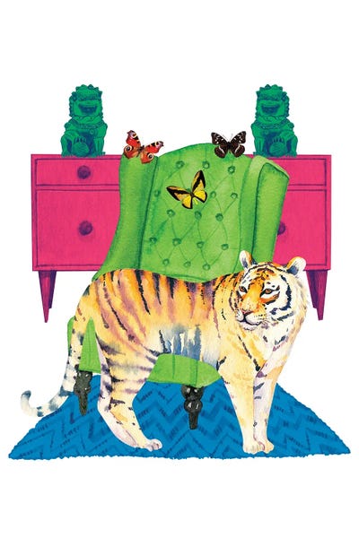 Jania Sharipzhanova: Urban Jungles Tiger by Jania Sharipzhanova