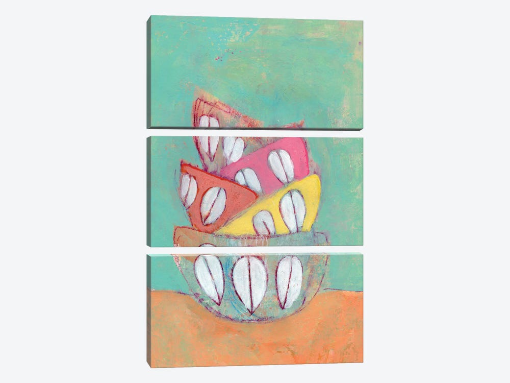 Cathrineholm Lotus Bowls by Jania Sharipzhanova 3-piece Canvas Art