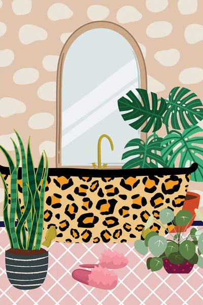 Polka Dot: Cheetah Bathtube by Jania Sharipzhanova