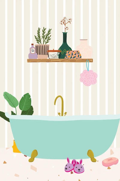 Calm: Blue Bath by Jania Sharipzhanova