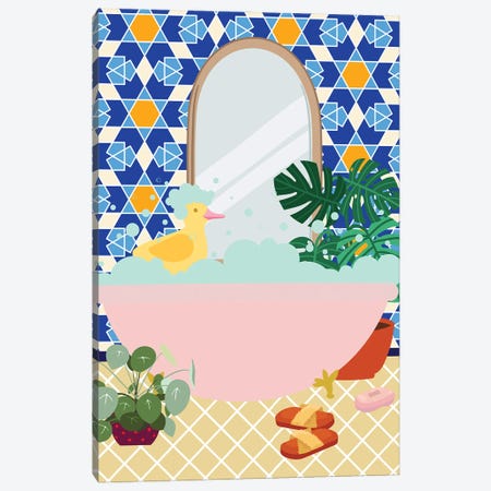 Moroccan Bathroom Canvas Print #SHZ148} by Jania Sharipzhanova Art Print