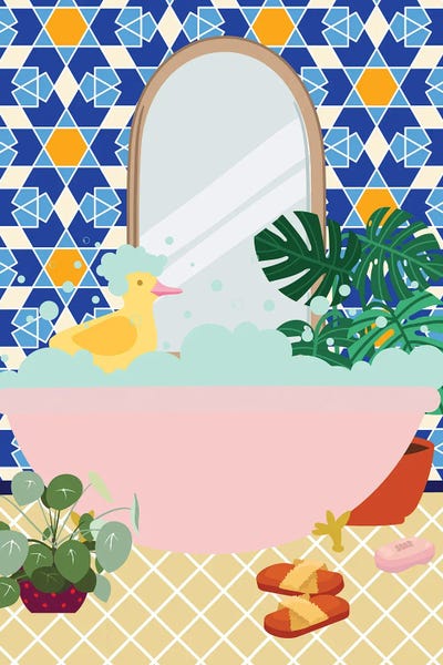 Monsteras: Moroccan Bathroom by Jania Sharipzhanova