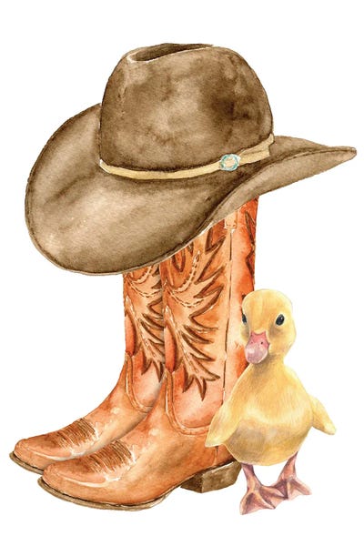 Country Boots Print