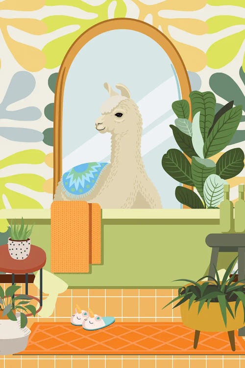 Alpaca In Matisse Bathroom Decor