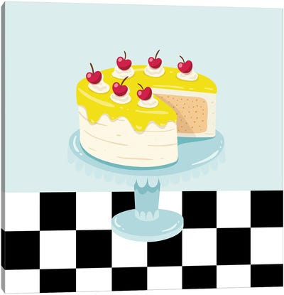 Diner Cake Canvas Art Print - Cake & Cupcake Art