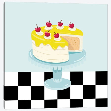 Diner Cake Canvas Print #SHZ262} by Jania Sharipzhanova Canvas Artwork