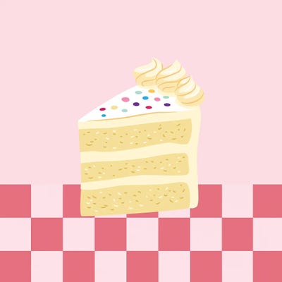 Birthday Cake From Diner by Jania Sharipzhanova canvas print