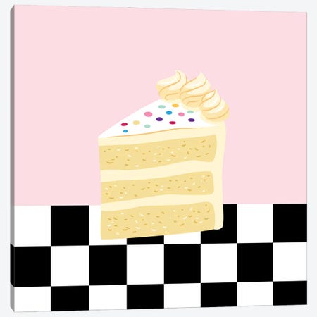 Birthday Cake From Retro Diner Canvas Print #SHZ264} by Jania Sharipzhanova Canvas Art Print