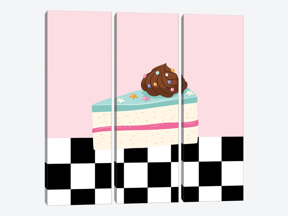 Sweets From Diner by Jania Sharipzhanova 3-piece Canvas Art