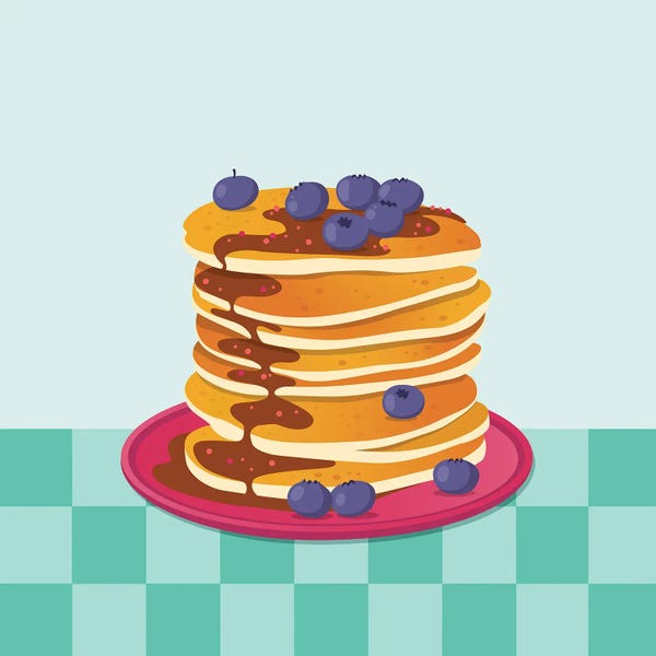 Cakes & Cupcakes: Diner Style Pancakes by Jania Sharipzhanova