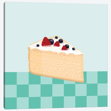 Piece Of Cheesecake Canvas Print #SHZ292} by Jania Sharipzhanova Canvas Print