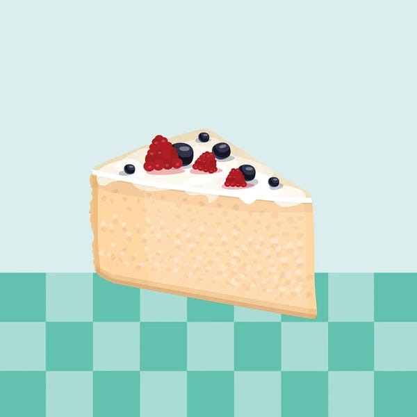 Dairy: Piece Of Cheesecake by Jania Sharipzhanova