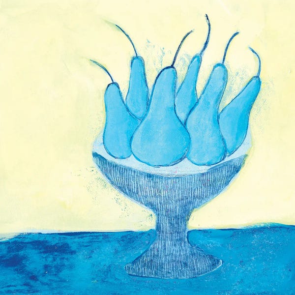 Jania Sharipzhanova: Blue Pears by Jania Sharipzhanova