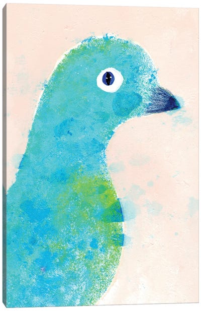 Pigeon Canvas Art Print - Dove & Pigeon Art