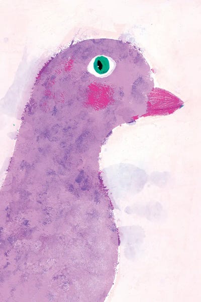 Jania Sharipzhanova: Purple Bird by Jania Sharipzhanova