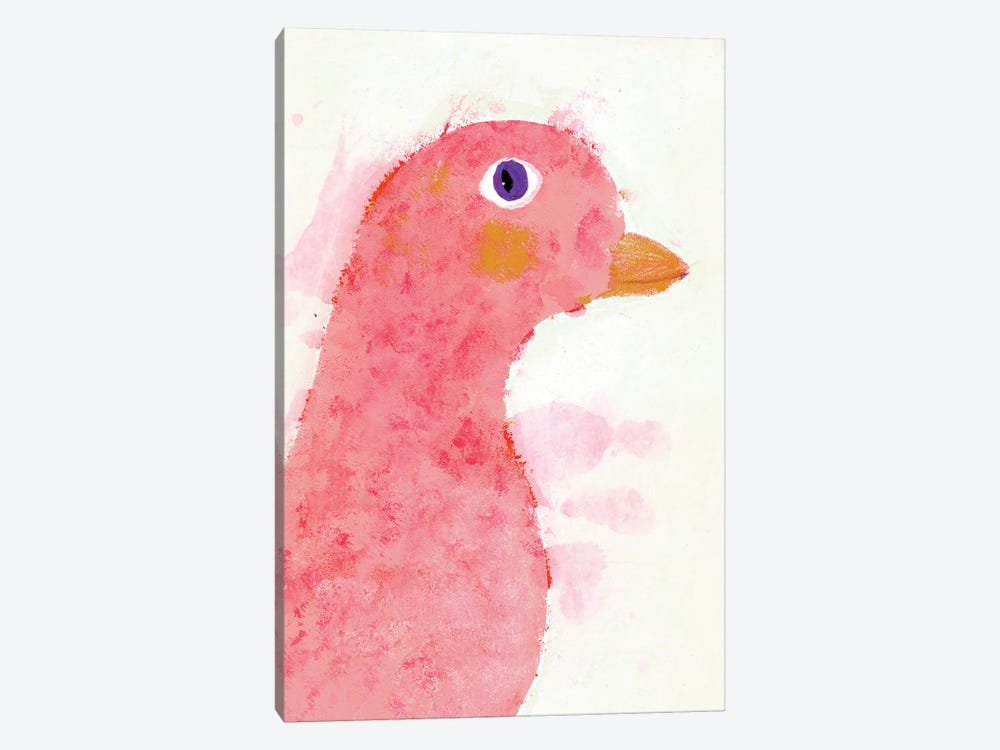 Red Bird by Jania Sharipzhanova 1-piece Canvas Print