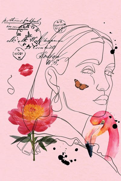 Minimalist Bohemian Decor: Boho Female Portrait by Jania Sharipzhanova