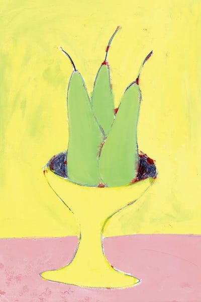 Green Pears by Jania Sharipzhanova art print