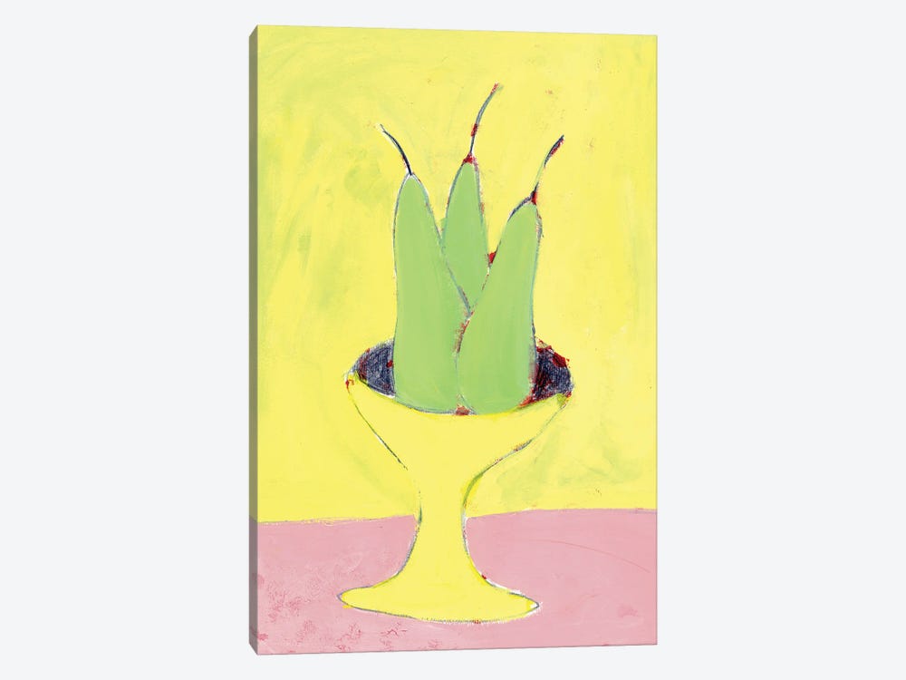 Green Pears by Jania Sharipzhanova 1-piece Canvas Art