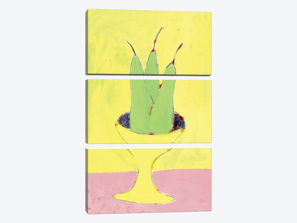 Green Pears by Jania Sharipzhanova 3-piece Canvas Art