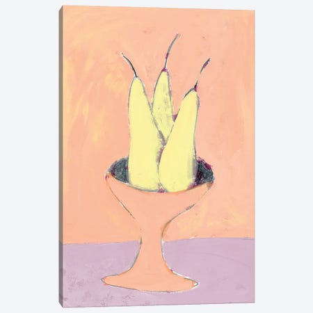 Yellow Pears Canvas Print #SHZ322} by Jania Sharipzhanova Canvas Art Print
