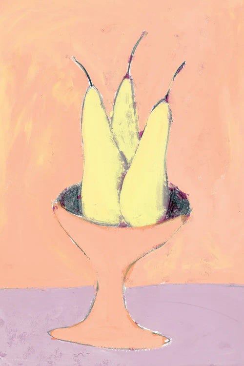 Yellow Pears by Jania Sharipzhanova wall art