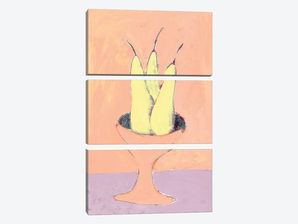 Yellow Pears by Jania Sharipzhanova 3-piece Canvas Artwork