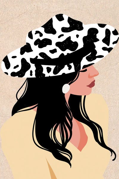 Animal Patterns: My Cow Hat by Jania Sharipzhanova