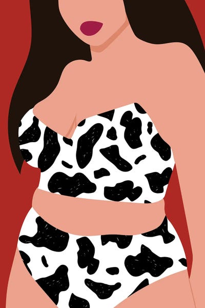 Animal Patterns: New Cow Swimsuit by Jania Sharipzhanova