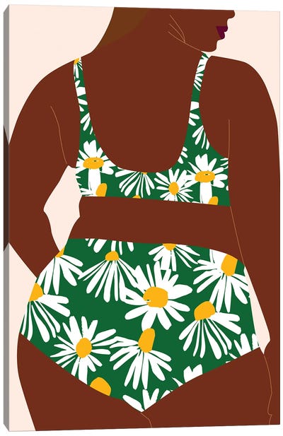 New Daisy Swimsuit Canvas Art Print