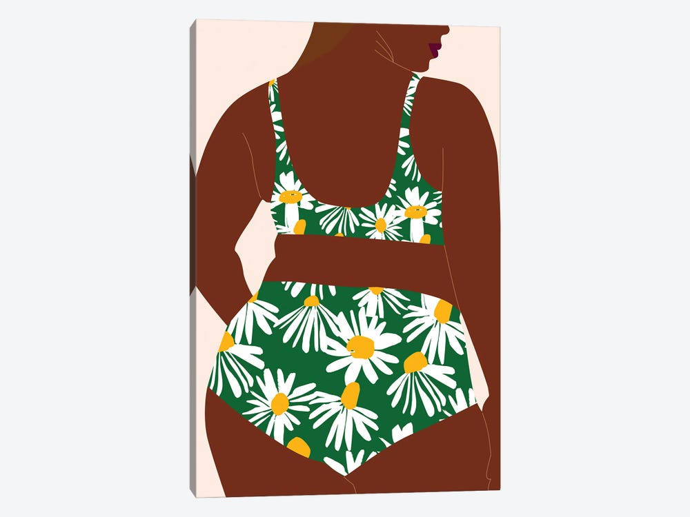 New Daisy Swimsuit by Jania Sharipzhanova 1-piece Art Print