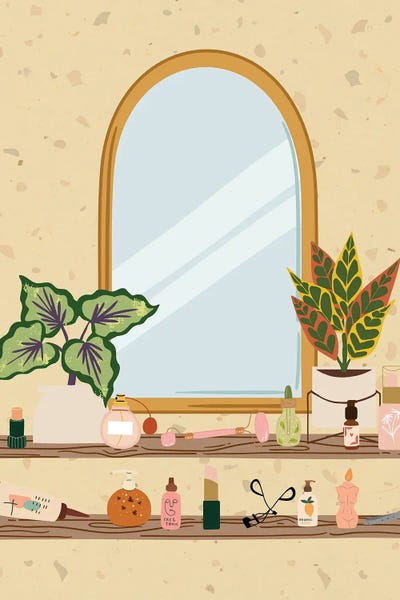 Make-Up: Terrazzo Vanity Decor by Jania Sharipzhanova