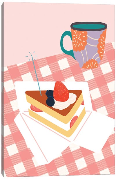 Time For A Tea Canvas Art Print - Cake & Cupcake Art