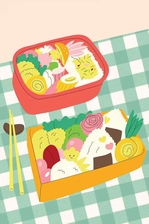 Bento Lunch by Jania Sharipzhanova wall art