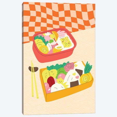 My Bento Lunch Canvas Print #SHZ434} by Jania Sharipzhanova Canvas Artwork